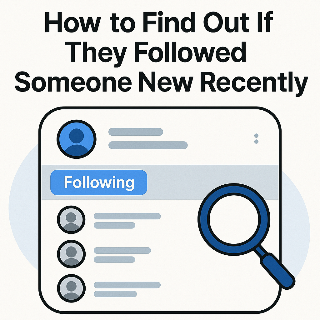 How to Find Out If They Followed Someone New Recently