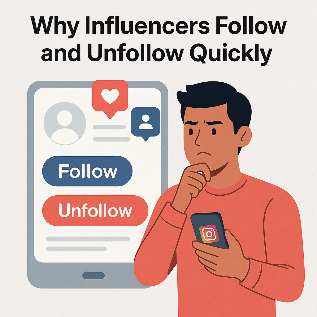 Why Influencers Follow and Unfollow Quickly